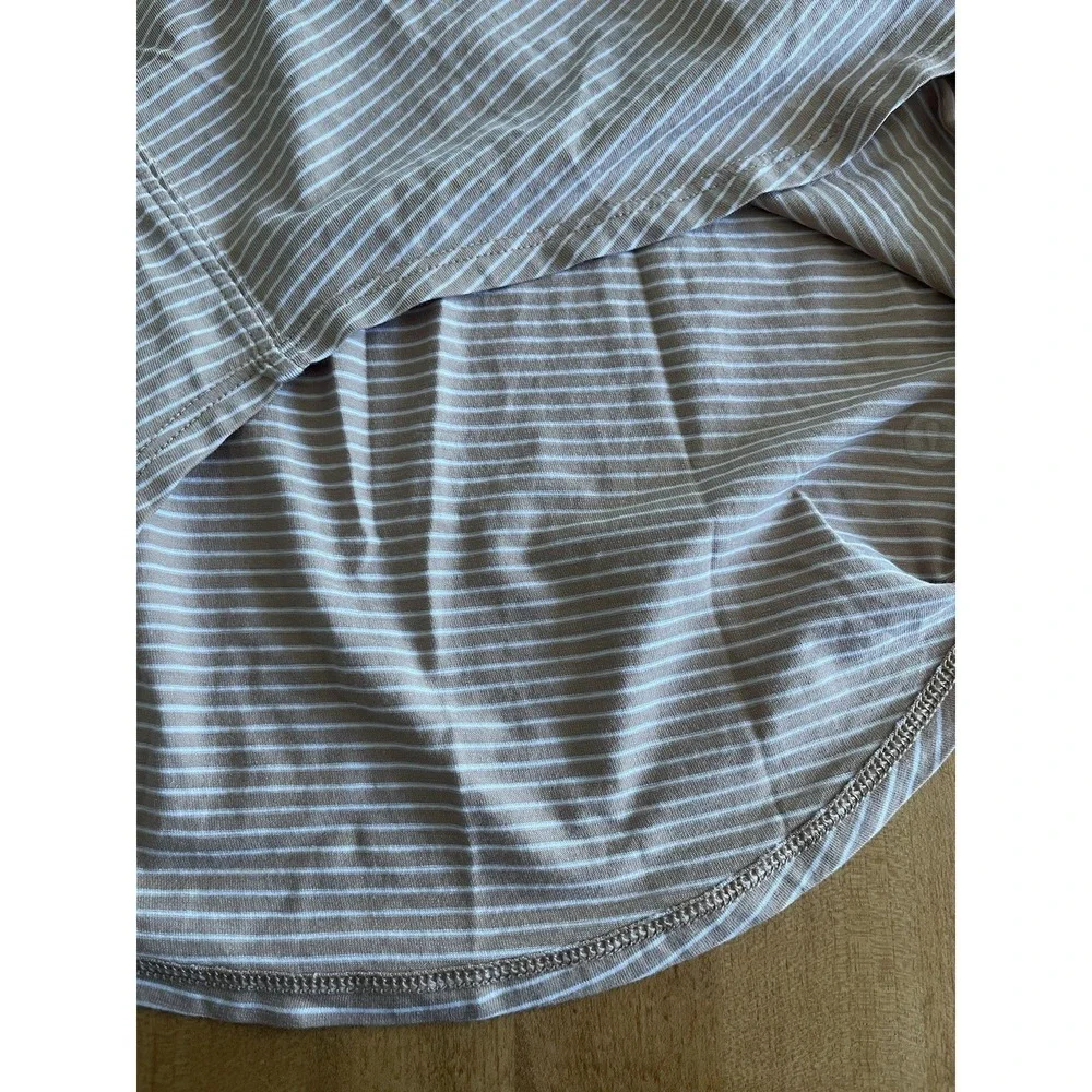 Lululemon Women's Love Tank Pleated Modern Stripe Striped Camel Tan